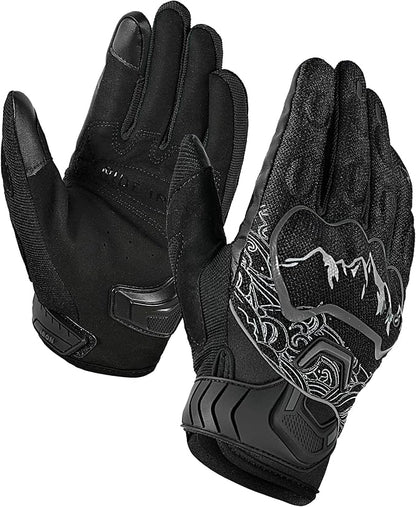 BORLENI Motorcycle Gloves Motorbike Glove for Men Women Full Finger Knuckle Protection Touch Screen Cycling ATV Hiking Riding