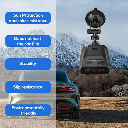 Super Radar Detector Mount,Super Car Windshield,Dashboard Suction Cup Bracket,Compatible with R1 R2 R3 R4 DFR3 DFR6 DFR7 DFR8 DFR9 Radar Detector (for Uniden Radar)