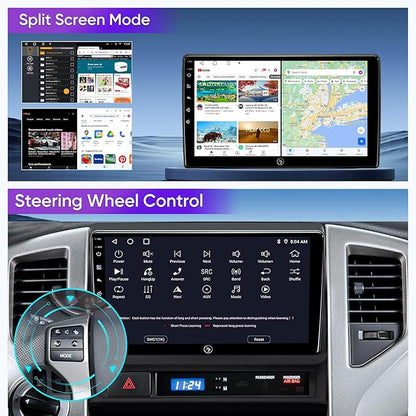 for Toyota Tacoma Radio Upgrade 2005-2015, QLED Touch Screen Car Stereo 9 inch Android 13 Head Unit Replacement with Wireless CarPlay Andriod Auto GPS Navigation 5G WiFi Build in 48EQ FM Radio(2+64G)