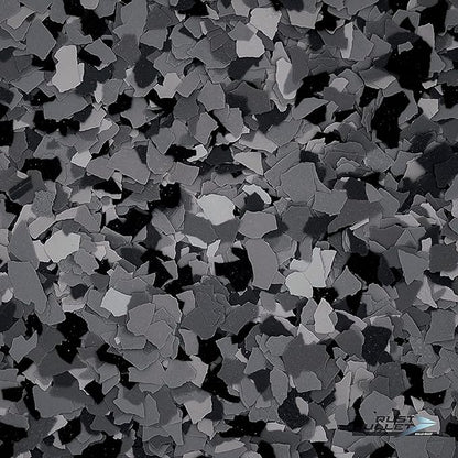 RUST BULLET Decorative Color Flakes - Twilight Blend - Customize Concrete Floors with 1 LB of Durable, UV-Resistant Vinyl Chips for Stunning, Long-Lasting Designs