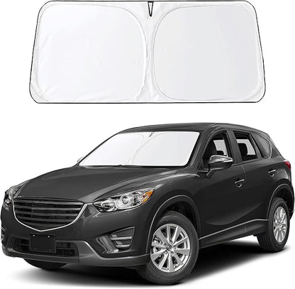 Econour Windshield Sun Shade for Mazda CX-50 2017-2025 CX50 Accessories Window Sunshade Sun Visor Protector Foldable Blocks UV Rays Keep Your Car Cooler