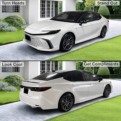 BOGAR TECH DESIGNS Full Headlight Taillight Tint Kit Compatible with Toyota Camry 2025-2026, Dark Smoke