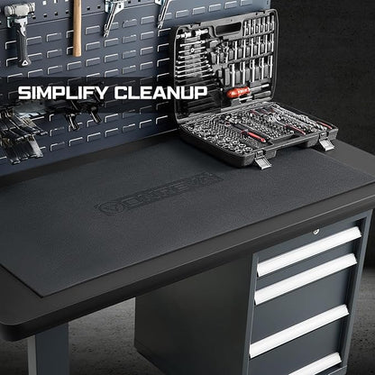 Workbench Mat 24X72 Inches, EVA Work Mat, Protect Your Work Bench Top, Heavy Duty Pad for Tool Box Top, Table, Tool Station, Rolling Cabinet Cart Cover Liner Matt, 72"X24" 5mm Thick