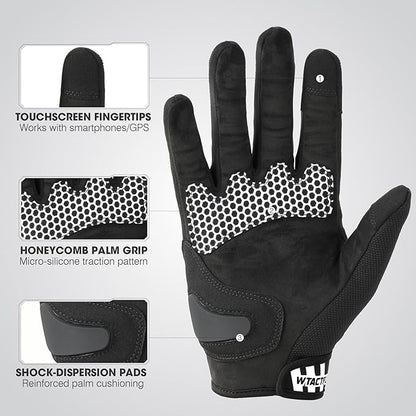 WTACTFUL Lightweight Motorcycle Gloves for Men, Touchscreen Summer Breathable Gloves for Motocross Casual Riding