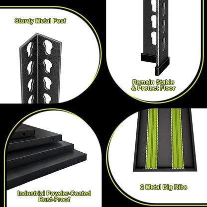 Garage Shelving Heavy Duty 2500LBS Loads, 48" W Adjustable Garage Storage Shelves, 5-Tier Metal Shelving Units and Storage, Industrial Utility Shelf, 48" Wx18 Dx78 H,Black