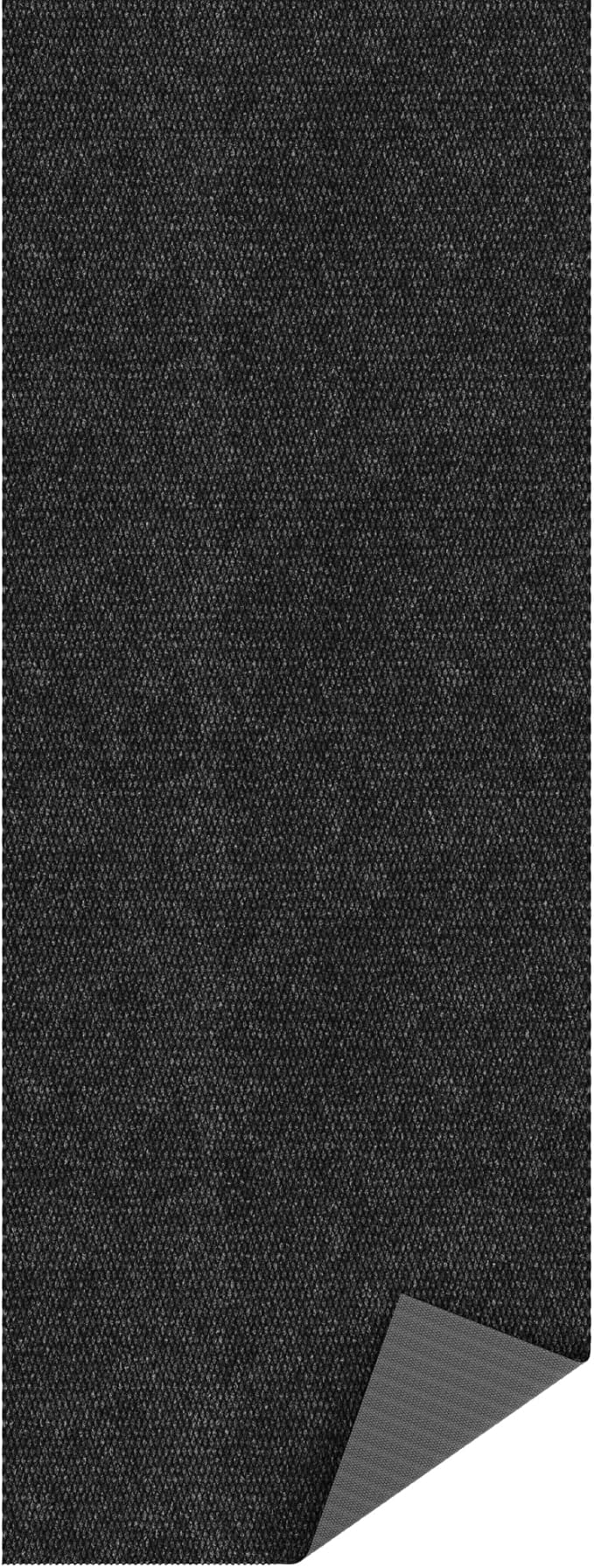 Ottomanson Mud Mat 2' x 2' Entryway Rug - Non-Slip Scraper Doormat for Muddy Paws, Dirt Trapping Indoor/Outdoor Mat for High-Traffic Areas, Kitchen, Garage, Patio, Black