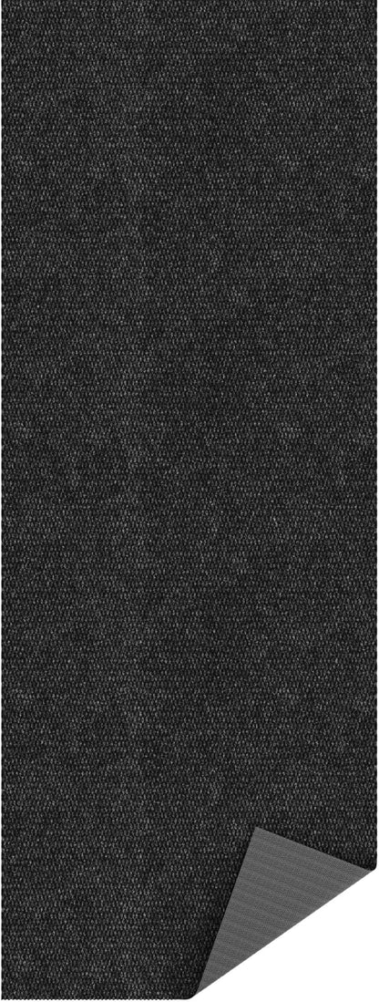 Ottomanson Mud Mat 2' x 2' Entryway Rug - Non-Slip Scraper Doormat for Muddy Paws, Dirt Trapping Indoor/Outdoor Mat for High-Traffic Areas, Kitchen, Garage, Patio, Black