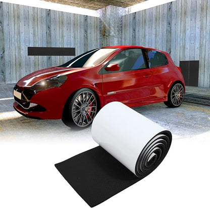 X AUTOHAUX 2000x200x6.5mm Car Garage Wall Guard Door Bumper Protector Anti Collision Waterproof Black