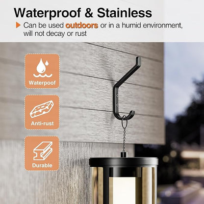 Coat Hooks Wall Mount for Hanging: 20LB Sturdy Hanger for Backpack, Towel, Bag, for Closet, Bathroom, Door, Mushroom, Stainless Black 4 Pack, 3.75"