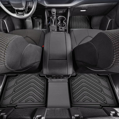 AUTOSAVER88 Floor Mats & Cargo Liners Fit for Kia Telluride 7/8 Seats 2025 2024-2020, All Weather TPE Custom for Floor Liners Trunk Mats Heavy Duty Waterproof Car Mats Set Interior Accessories, Black