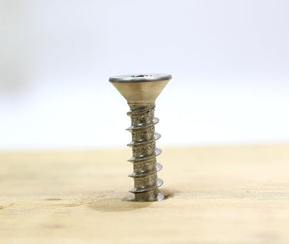 Bolt Dropper #8 X 1-1/2'' Stainless Steel Flat Head Phillips Wood Screw, (100 pc), 18-8 (304) Stainless Steel Sheet Metal Screws - Type A Point, Plain Finish