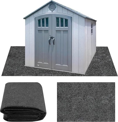 Ogrmar 6 x 8.2 FT Outdoor Storage Shed Mat, Waterproof Storage Shed Flooring Mat, Soft Patio Furniture Carport Mat Washable with Non-Slip Backing, Storage Shed Not Included (6x8.2FT)
