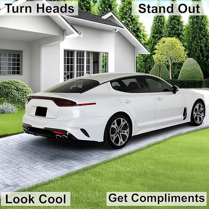 BOGAR TECH DESIGNS Tail Light Precut Tint Kit Compatible with and Fits Kia Stinger 2018-2021, Dark