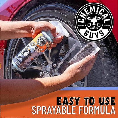 Chemical Guys Tire Kicker Sprayable Extra Glossy Tire Shine (Works on Rubber, Vinyl & Plastic) Safe for Cars, Trucks, Motorcycles, RVs & More, 16 fl oz