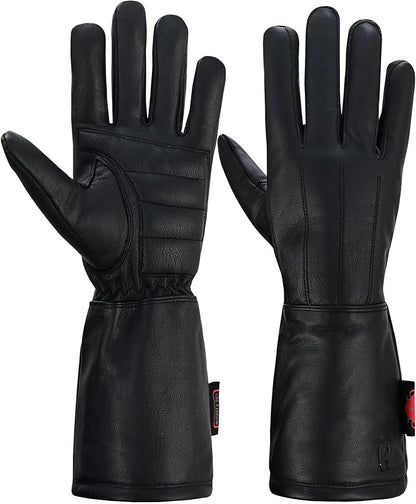 Hugger Women’s Classic Motorcycle Glove Seasonal Wind Stopper Lined Gauntlet