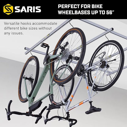 Saris Bike Storage, Cycle Glide Home Bicycle Parking, Ceiling Rack and Add-on-Kit