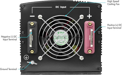 Wagan EL3742-4 24V 3000 Watt Power Inverter with Remote Control 6000 Watt Surge Peak Power Converter for Home RV Camping Van Life Off Grid