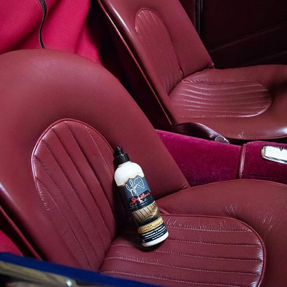 Jay Leno's Garage Leather Conditioner – 16 oz | Nourishes & Protects Car Leather | Lanolin & Beeswax Formula | Prevents Cracking & Fading | Non-Greasy Finish