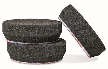 Griot's Garage 3" Black Foam Finishing Pads for Car Polishing and Detailing, Buffing Pads for Paint Correction and Sealant Application, 11274, Set of 3